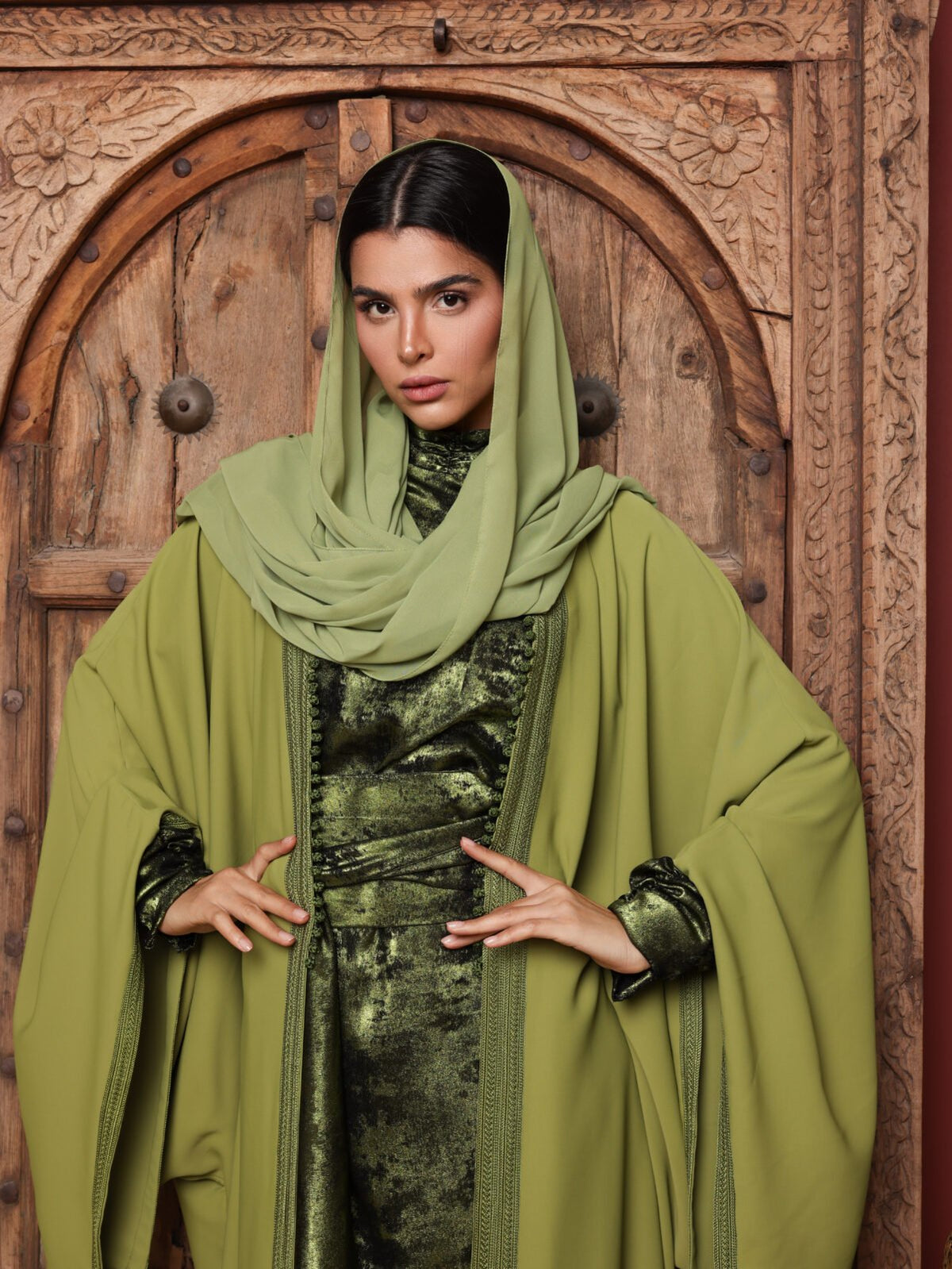 The green glow Kimono + dress Istabraq image 1