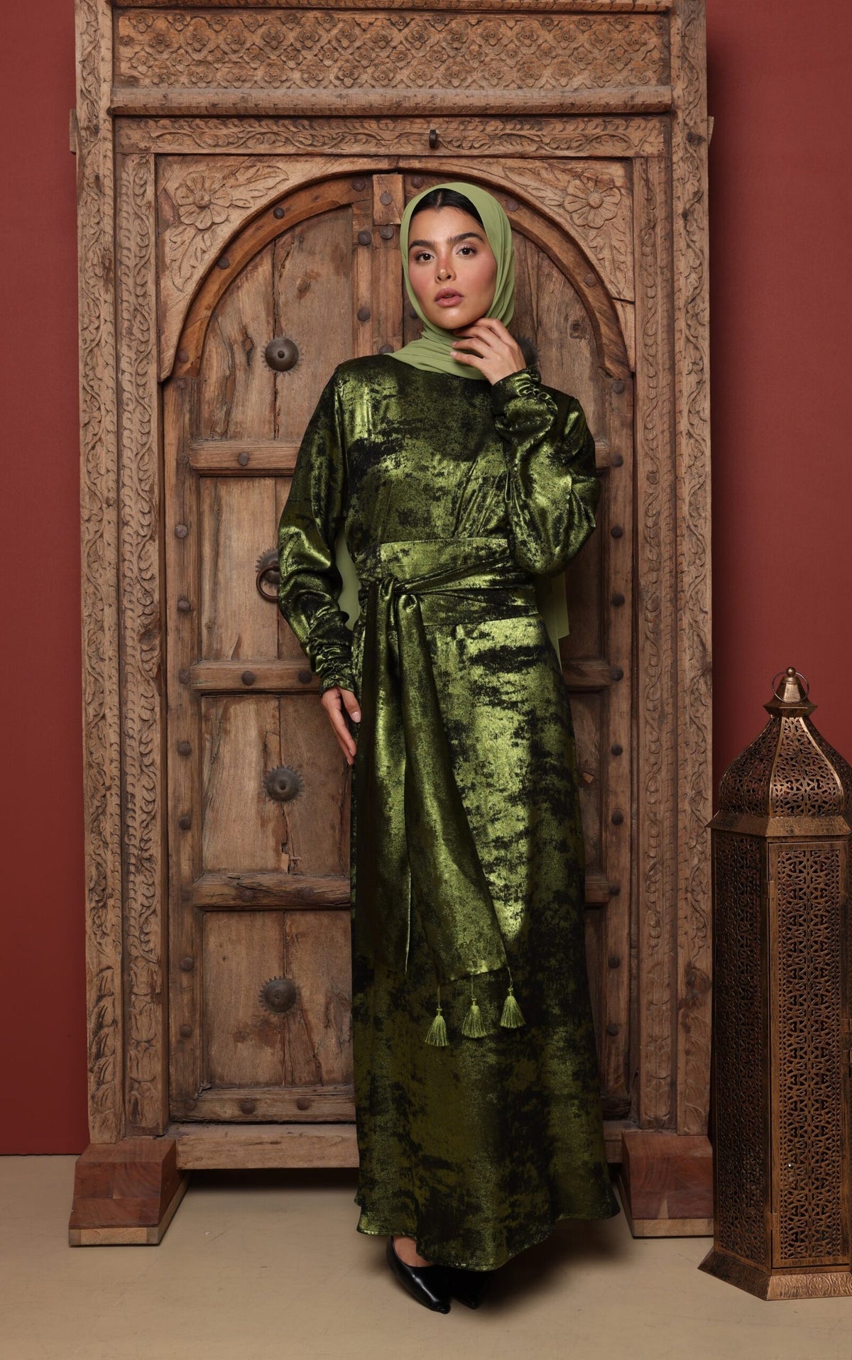 The green glow Kimono + dress Istabraq image 5
