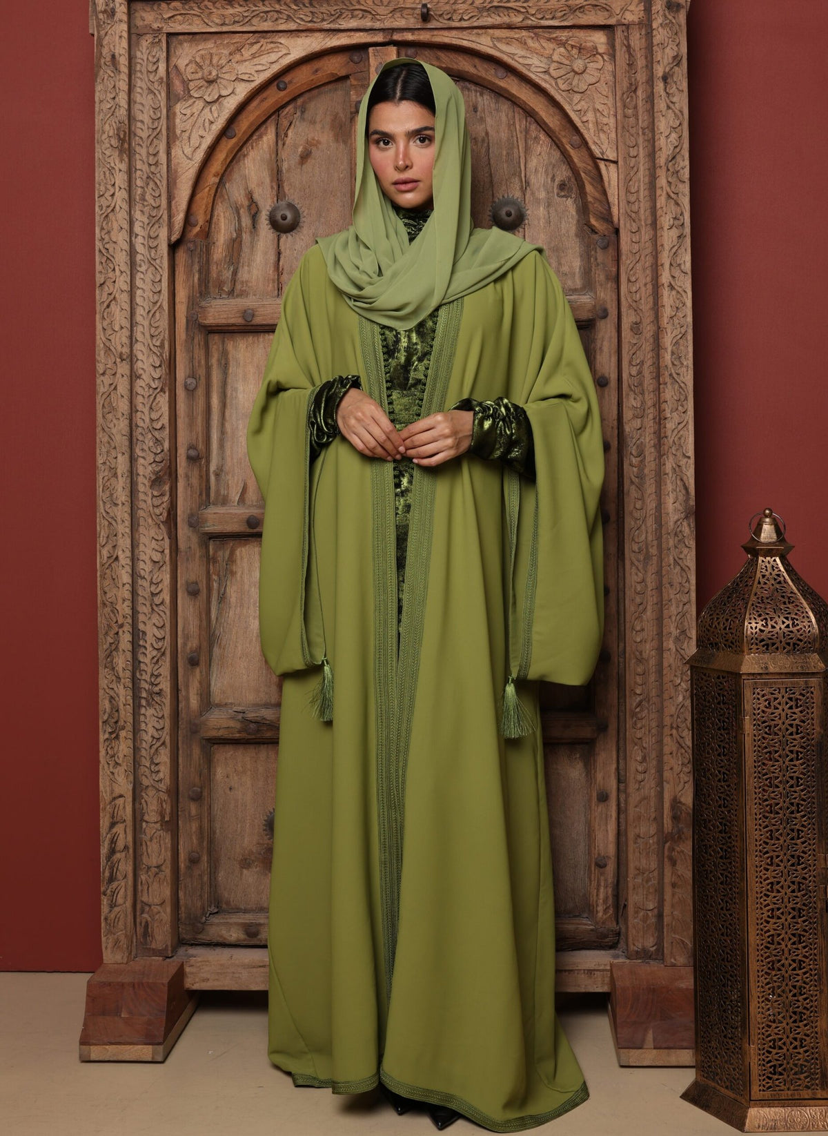 The green glow Kimono + dress  Istabraq image 8